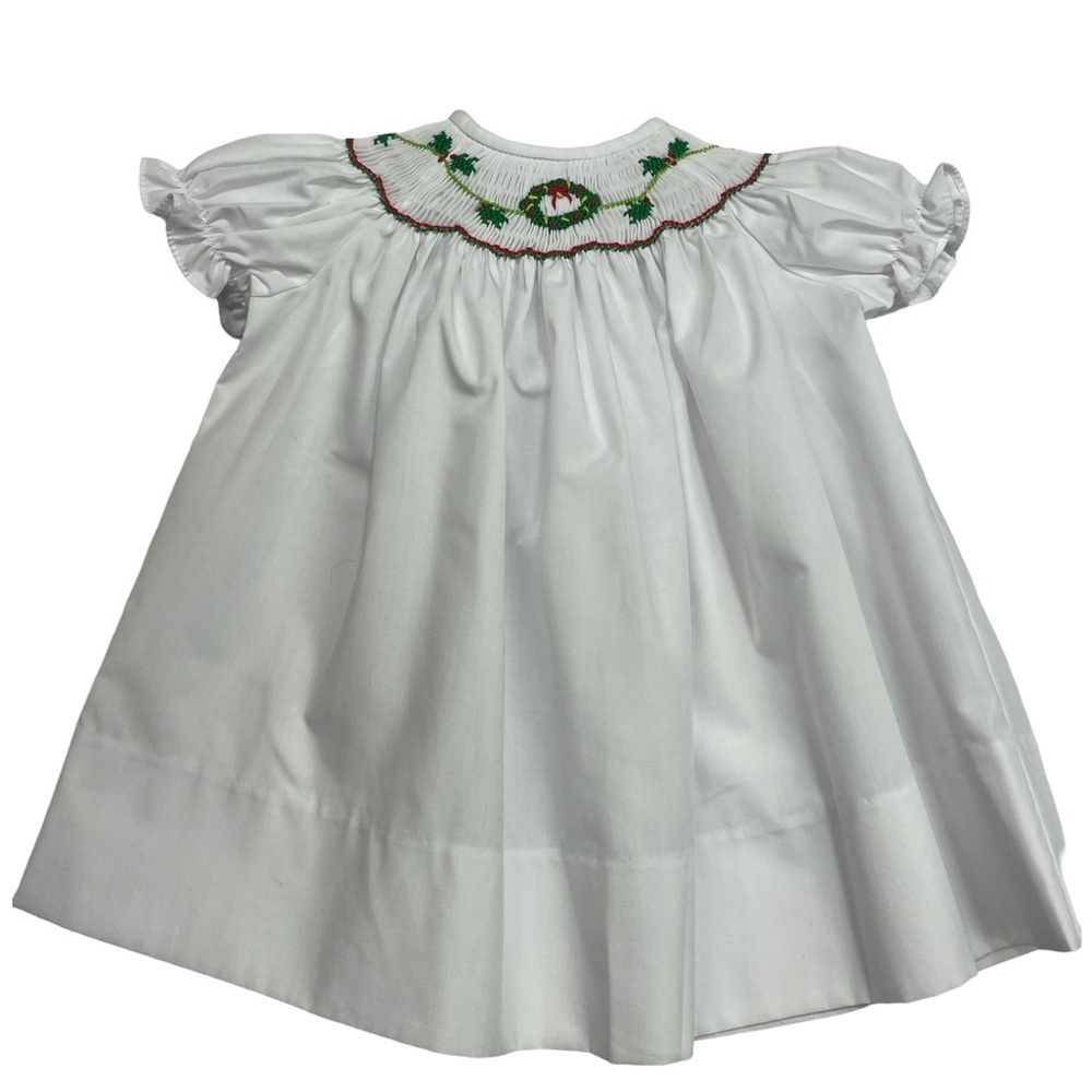 NWT Bailey Boys Smocked Wreath Bubble Float Dress 3m